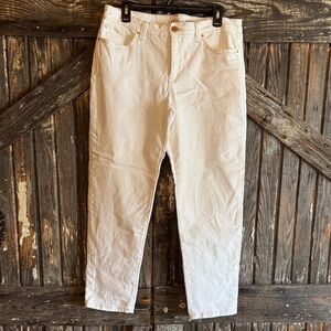 INC International Concepts White Boyfriend Jeans